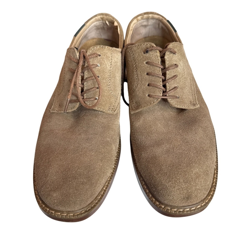 G.H. Bass Pasadena Suede Oxford Shoes Mens 8M Tan Lace Up‎ Casual Dress